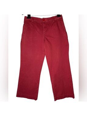 Indigo Palms Deep Red Chino High Rise Jeans Sz 10
